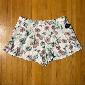 Kaari Blue Floral Women Shorts (3X) - White and Pink